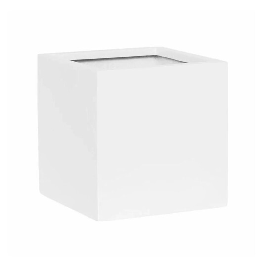Homefactory Fiberstone Qube matt white 302003