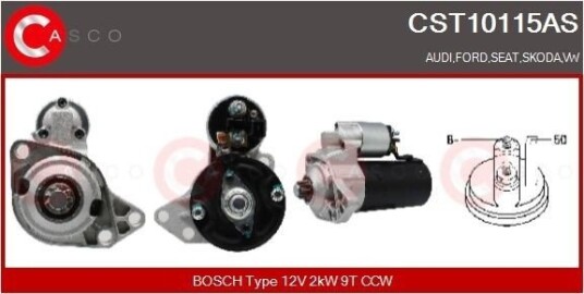 CASCO CST10115AS Starter CASCO CST10115AS Starter