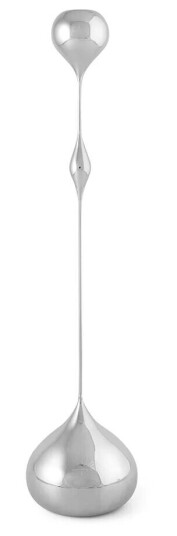 Klong Tender Høy Lysestake 35 cm Nickel