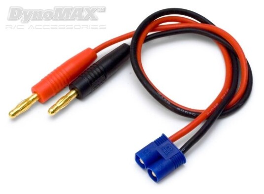 DynoMAX B9692 Charge Lead EC3 with 4mm banana connectors DynoMAX B9692 Charge Lead EC3 with 4mm banana connectors