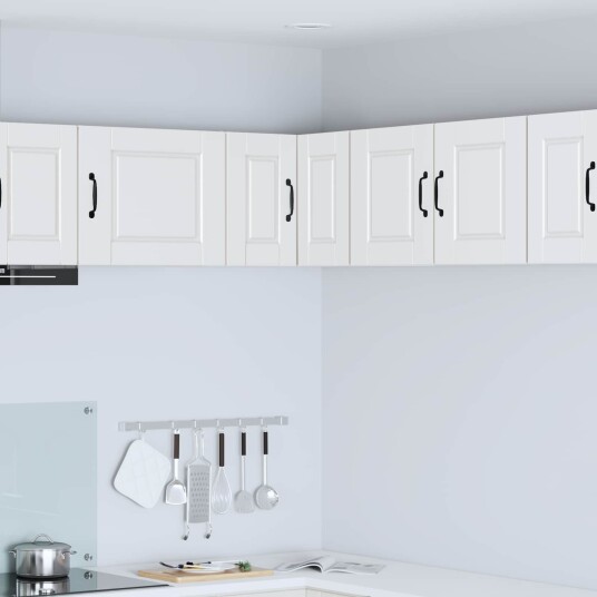 vidaXL Vegghjørneskap PORTO Hvit 57 x 57 x 40 cm Konstruert tre