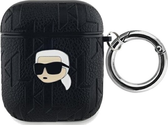 Karl Lagerfeld Karl Lagerfeld Kla2pgkipk Airpods 1/2 Deksel Svart Monogram Karl Head