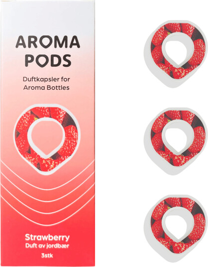 Aroma Pods duftkapsler til flaske jordbær 3 stk Aroma Pods duftkapsler til flaske jordbær 3 stk