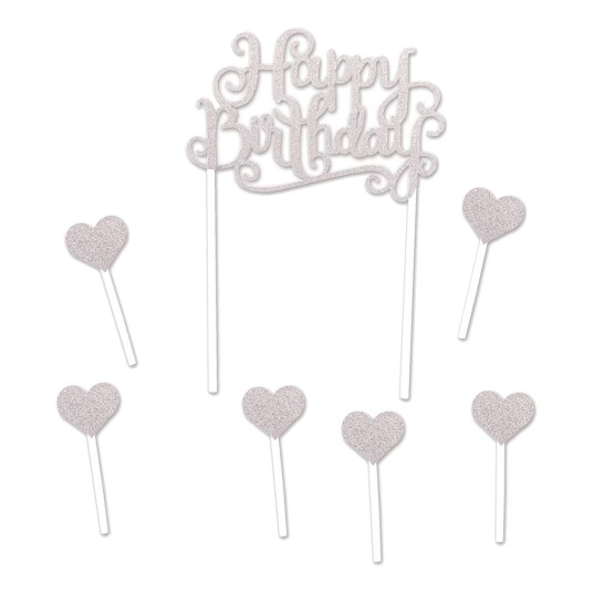 360 Degrees Ltd Kakedekorasjon Happy Birthday - Gull
