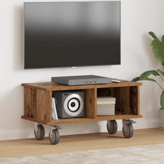  TV benk Gammelt tre 68,5 x 35 x 35 cm Konstruert tre