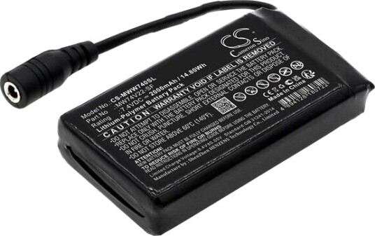 Baselayers Batteri (2000 mAh 7.4 V, Sort) passende til Baselayers Womens Ion Shirt Baselayers Batteri (2000 mAh 7.4 V, Sort) passende til Baselayers Womens Ion Shirt