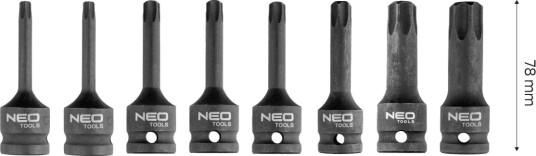 Sett Med Neo 8 Spor Torx Caps