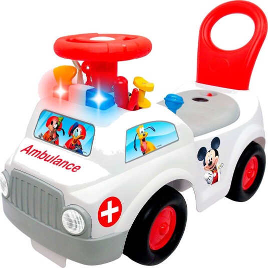 Kiddieland Mickey Ambulanse Gåbil 12-36 Mnd