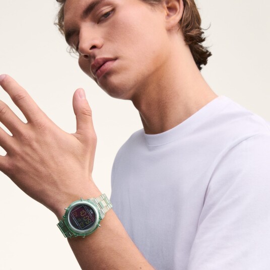 Daniel Wellington DW Watch Retro Digital Light Green 36mm