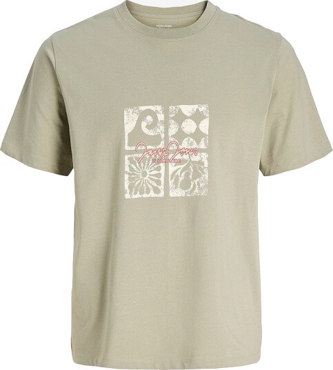 Jack & Jones T skjorte Jorriviera Front Tee Ss Crew Neck F Grønn