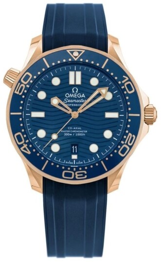 Omega Herreklokke 210.62.42.20.03.001 Seamaster Diver 300M Blå/Gummi