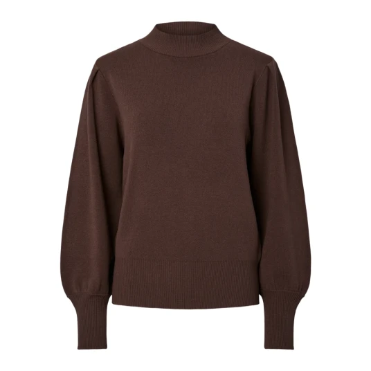 YAS Y.a.s Dame Strikkevarer Brun XL YAS Y.a.s Dame Strikkevarer Brun XL