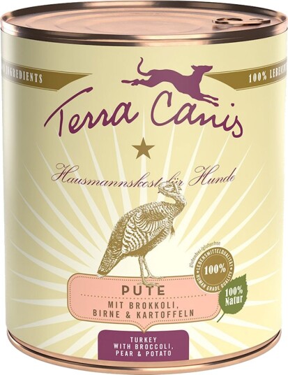 Terra Canis Våtfôr Med Grønnsaker Pære & Poteter Kalkun 12 X 800 G