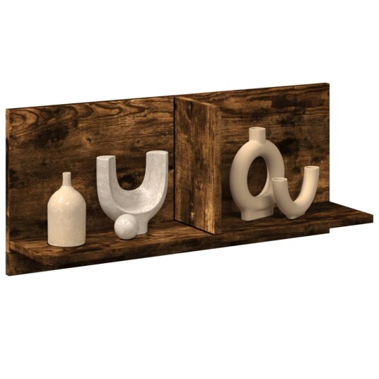 Veggskap 70x16,5x30 cm røkt eik konstruert tre 8721158391421