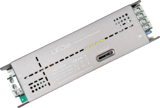 Ledlife 400W / 24V DC skyve dimbar strømforsyning 16,6A Ledlife 400W / 24V DC skyve dimbar strømforsyning 16,6A