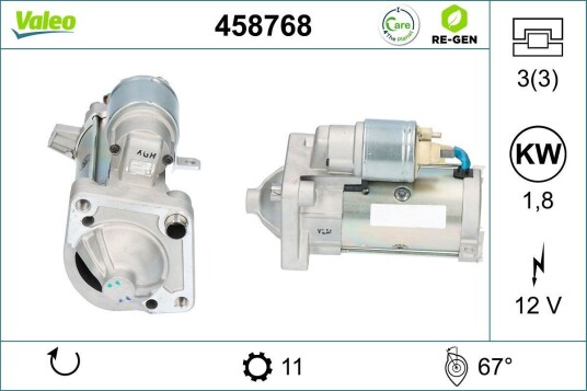 Starter VALEO 458768