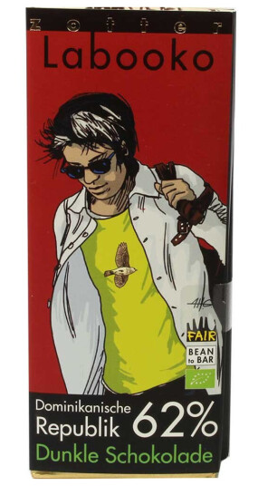 Zotter Labooko 62% Dominican Republic Craft Chocolate Bar