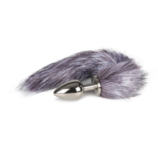 Fox Tail Plug No.4 -Silver Fox Tail Plug No.4 -Silver