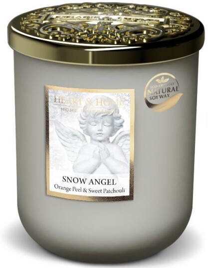 Snow Angel Stort Duftlys i Glass med Appelsin og Patchouli Duft