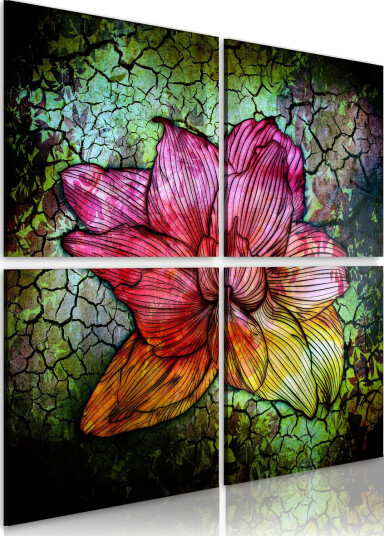 Bilde Glass Blomst 80x80 Artgeist sp. z o. o.
