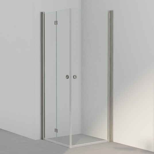 INR Iconic Nordic Rooms Dusjhjørne Linc 66 Flex Måltilpasset Stone / - Venstre Klart Glass