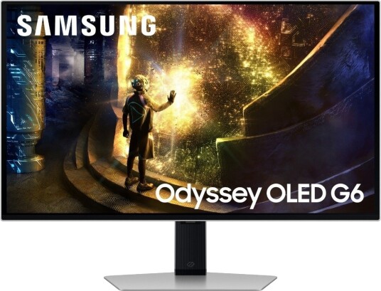 Samsung Odyssey G6 27" OLED QHD Gaming Monitor 240Hz Sølv Samsung Odyssey G6 27" OLED QHD Gaming Monitor 240Hz Sølv