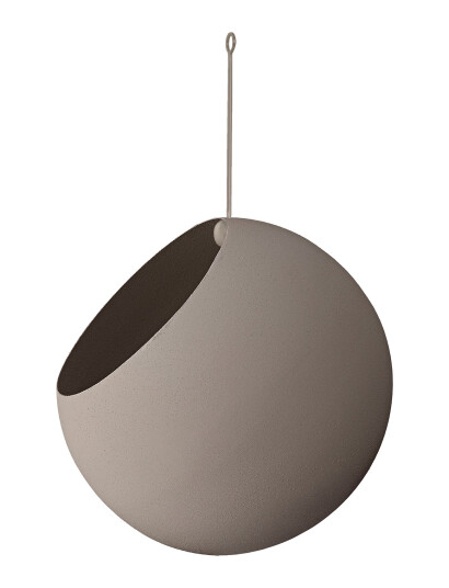 AYTM Globe Hanging Flowerpot - Grey - 17X28CM AYTM Globe Hanging Flowerpot - Grey - 17X28CM