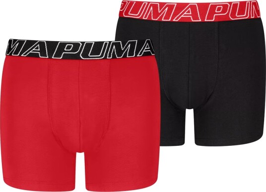 Puma Boxershorts 2 pack Rød/Svart Puma 134/140 Boxershorts 134 140