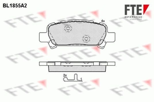 Bremseklosser FTE 9010429 Bremseklosser FTE 9010429