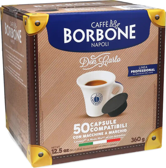 Caffè Borbone | Don Carlo Miscela Blu 50 kapsler til Lavazza A Modo Mio