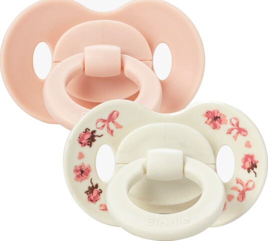Elodie Details Binky Bundle Smokk 0-6m Silikon 2-Pakk Petit River Rose