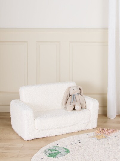 Alice & Fox Cubbie Brettbar Sofa 94x55cm White Teddy Alice & Fox Cubbie Brettbar Sofa 94x55cm White Teddy