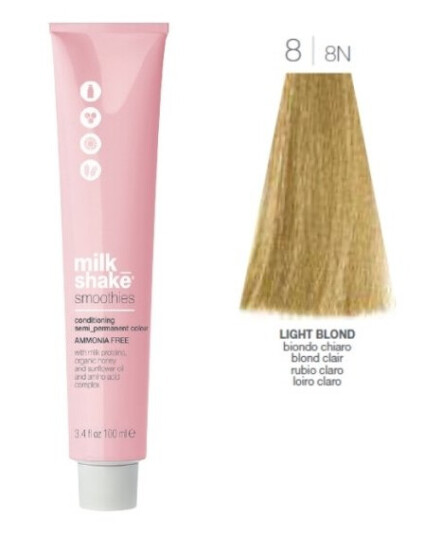 Milk Shake Milk Shake Smoothies Ammonia-Free Semi-Permanent Hair Dye 88N Light Blond 100 Ml For Women