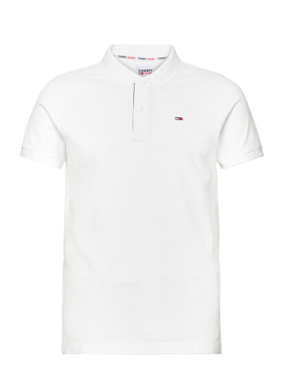 Tommy Jeans Tjm Slim Placket Polo - White - M