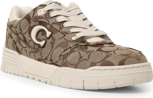 Coach Coach Soho Sneaker With Signature Sateen Jacquard Brown 36.5