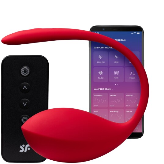 Satisfyer Shiny Petal Connect App Red