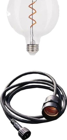 LightsOn Penny Pendellampa Gravity + DecoBulb XL Varmvit