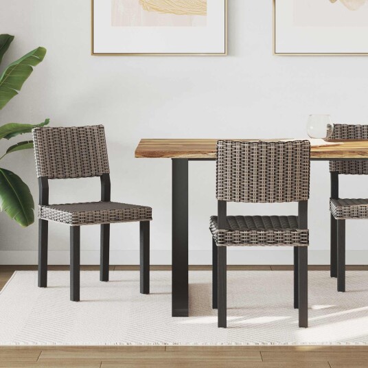 Spisestuestol 2 pcs Svartvask 46 x 55 x 84 cm Kubu Rattan Spisestuestol 2 pcs Svartvask 46 x 55 x 84 cm Kubu Rattan