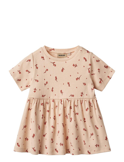 Wheat Jersey Dress S/S Anna Pink 86 Wheat Jersey Dress S/S Anna Pink 86
