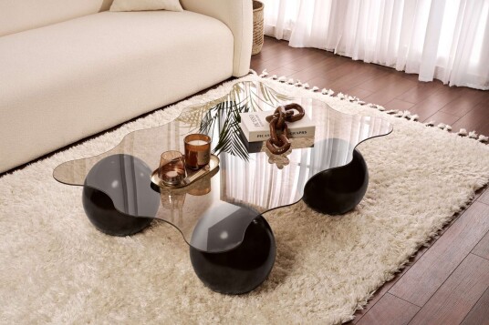 Elinville Sofabord 120 cm - Svart og bronse