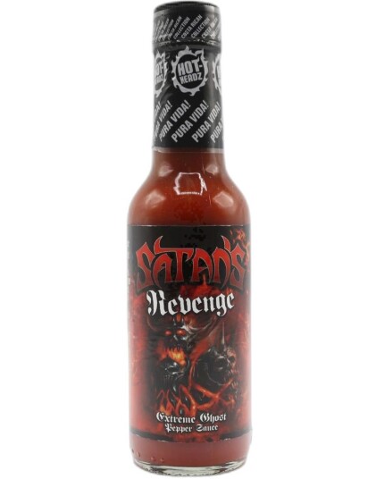 Satan"s Revenge Naga/Ghostpepper Chillisauce Supersterk Naga Chilisaus 148 ml Satan"s Revenge Naga/Ghostpepper Chillisauce Supersterk Naga Chilisaus 148 ml