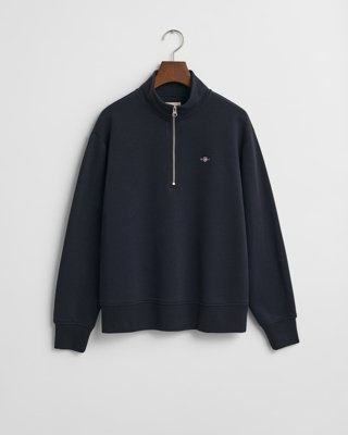 Shield bomullsgenser med half-zip EVENING BLUE XL Shield bomullsgenser med half-zip EVENING BLUE XL