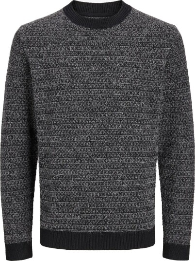 Jack & Jones Jprblacam Knit Crew Neck BLACK XS