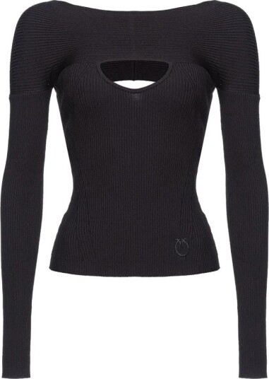 Pinko Dame Strikkevarer Svart L,