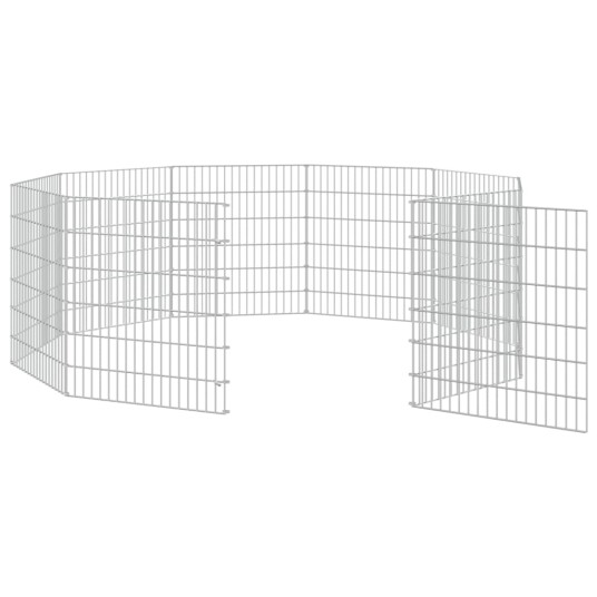 Vidaxl Kaninbur Med 10 Paneler 54X60 cm Galvanisert Jern Vidaxl Kaninbur Med 10 Paneler 54X60 cm Galvanisert Jern