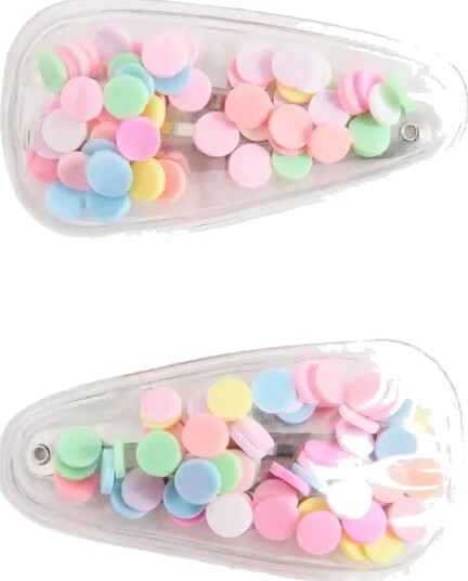 Mango Pack Of 2 Confetti Clips Pink ONE SIZE