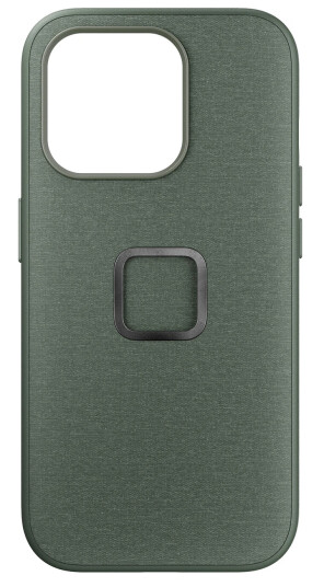 Peak Design Mobile Everyday Fabric Case v2. iPhone 15 Pro Sage