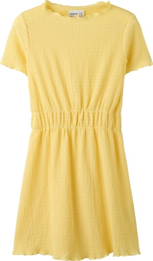 Name It Nkfhikka Ss Dress Yellow 134