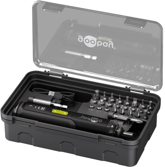 Goobay Batteridrevet Skrutrekkersett Mini 28 Deler