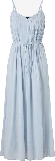 Gina Tricot Maxikjole Pleated Dress Blå Gina Tricot Maxikjole Pleated Dress Blå